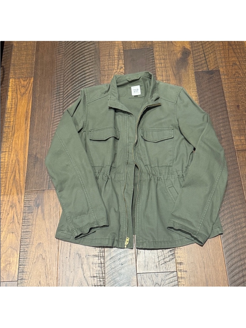 GAP Olive Green Drawstring Waist Field Jacket